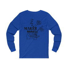 Load image into Gallery viewer, Custom Birth Month Floral Maker Mama Long Sleeve Tee