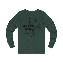 Load image into Gallery viewer, Custom Birth Month Floral Maker Mama Long Sleeve Tee