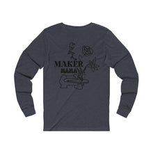 Load image into Gallery viewer, Custom Birth Month Floral Maker Mama Long Sleeve Tee