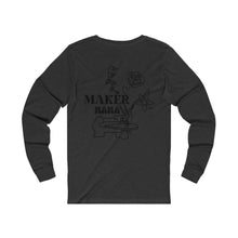 Load image into Gallery viewer, Custom Birth Month Floral Maker Mama Long Sleeve Tee