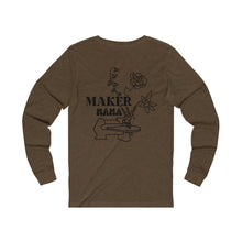 Load image into Gallery viewer, Custom Birth Month Floral Maker Mama Long Sleeve Tee