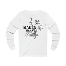 Load image into Gallery viewer, Custom Birth Month Floral Maker Mama Long Sleeve Tee