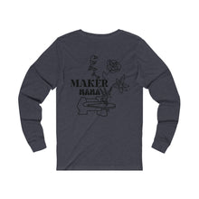 Load image into Gallery viewer, Custom Birth Month Floral Maker Mama Long Sleeve Tee
