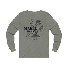 Load image into Gallery viewer, Custom Birth Month Floral Maker Mama Long Sleeve Tee
